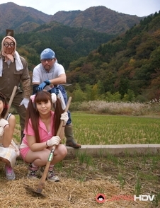 Nagisa, Hana, Maria are farmer girls ready
