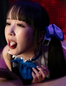 Hot japanese Ria Kurumi ball licking and blowjob