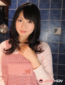 This Asian housewife Nozomi Hazuki poses in