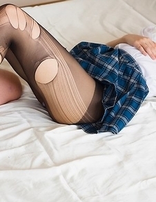 Natsuki Yokoyama enjoys trampling and footjobs in a femdom-y gallery