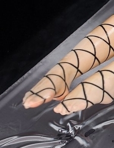 Pantyhose-wearing chick Yukari Toudou gets her legs fucked brutally right here