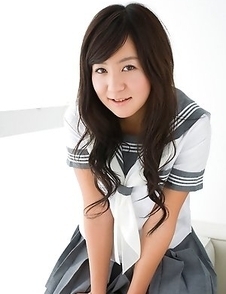 Natsuki Takahashi plays and takes skirt off to show behind