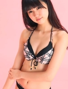 Tsukasa Arai has juicy behind and sexy tummy in bath suit