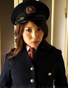Hot looking prison guard shows off