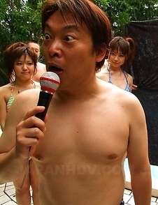 Hot Asian bikini chicks suck cocks