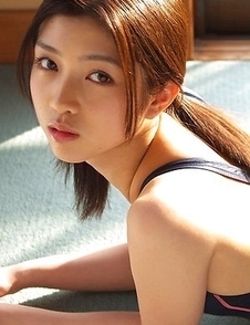 Azusa Togashi with sexy body in bath suit loves sun light