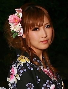 Hot lady in kimono Eri Hoshikawa
