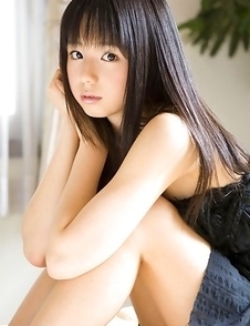 Rina Koike with sexy legs under black dress is romantic