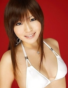 Haruka Yoshimura is happy to reveal her curves in lingerie