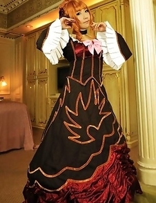 Saku is the most amazing blonde in epoque dress and room