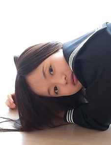 Mayumi Yamanaka takes skirt off and shows cunt in panty
