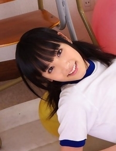 Yuri Hamada in sports equipment plays with balloons a lot