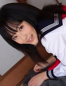 Yuri Hamada shows big cans in bra under sailor gal uniform