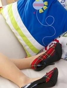 Yuri Hamada teacher with specs and sexy legs shows big cans
