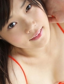 Airi Sakuragi has her good tone fondled curves in bath suit