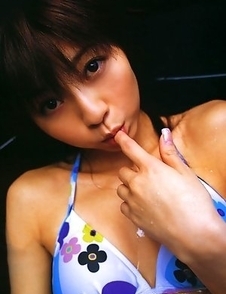 Gravure idol Mika Orihara is incredibly sexy and hot in her little blue bikini