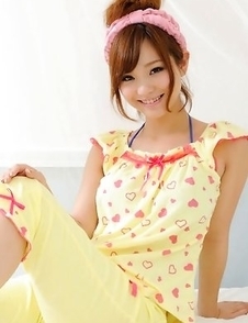 Ichika Nishimura is the cuttest doll in yellow pyjamas