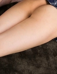 Hairy pussy teen Sana Iori lets this dude fuck her thighs and feet in a hot gallery