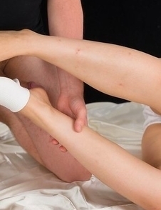 Sensual foot fetish action with a remarkable Ayano Hidaka dressed a schoolgirl