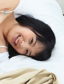 Yuri Hamada takes school uniform off and shows big assets