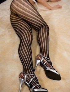 Pantyhose-wearing slut Mizuki posing on all fours and teasing with that big ass